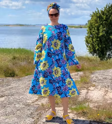 Sommarblommig blå/”Hippie”