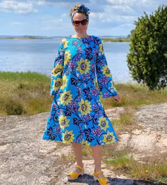 Sommarblommig blå/”Hippie”