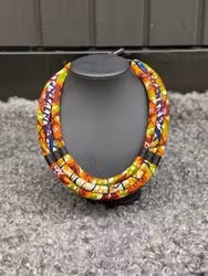Halsband "Trippel" Rost/gul dominans