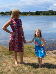 Rosa/lila figurnära afrikansk