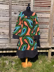 Hippie, stormönstrad afrikansk