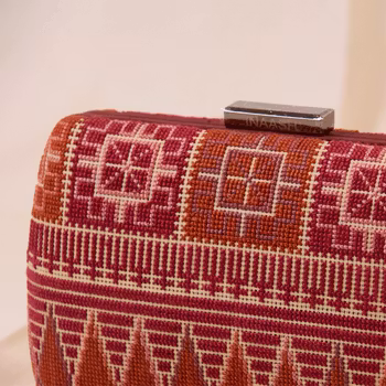 Hand Made Clutch - Box Canvas