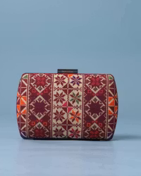 Canvas  Clutch - Flat Style