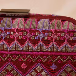 Handbag Clutch-Box Red Silk