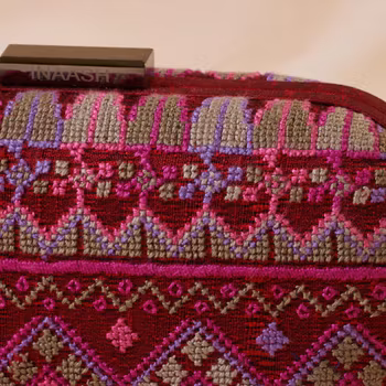 Handbag Clutch-Box Red Silk