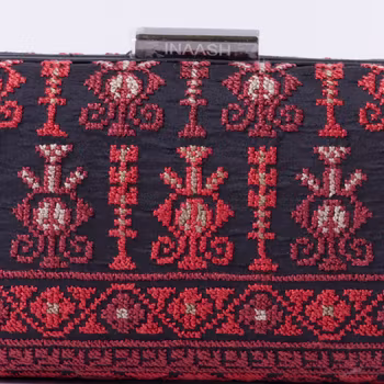 Handbag Clutch-Box Black Silk