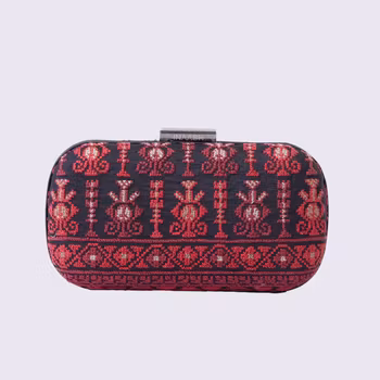 Handbag Clutch-Box Black Silk