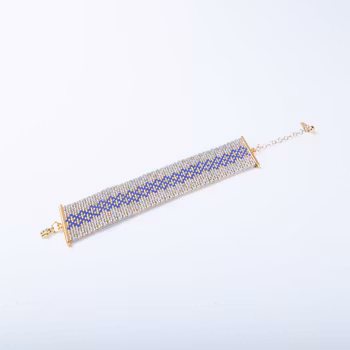 Handmade Beaded Bracelet - The Syrian Inhabited Scroll