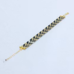 Grey Handmade Bead Bracelet - The Trees