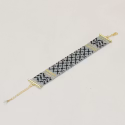 Grey Keffiyeh Bracelet