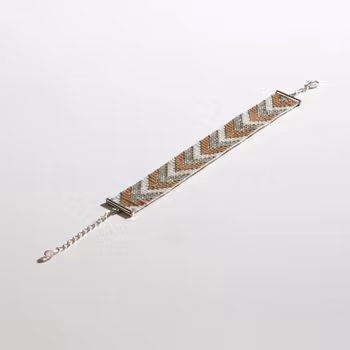 Handmade Beige Beaded Bracelet - Sickles
