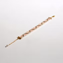 Handmade Beaded Bracelet - Tulip, in Pink