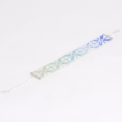 The Chain in Ombre - Bracelet with Palestinian Tatreez Pattern