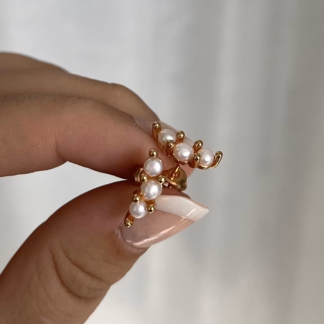 Pearly Trio øreringe