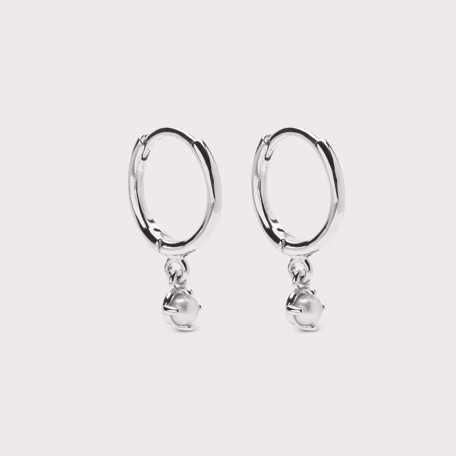 Petite Pearly hoops øreringe
