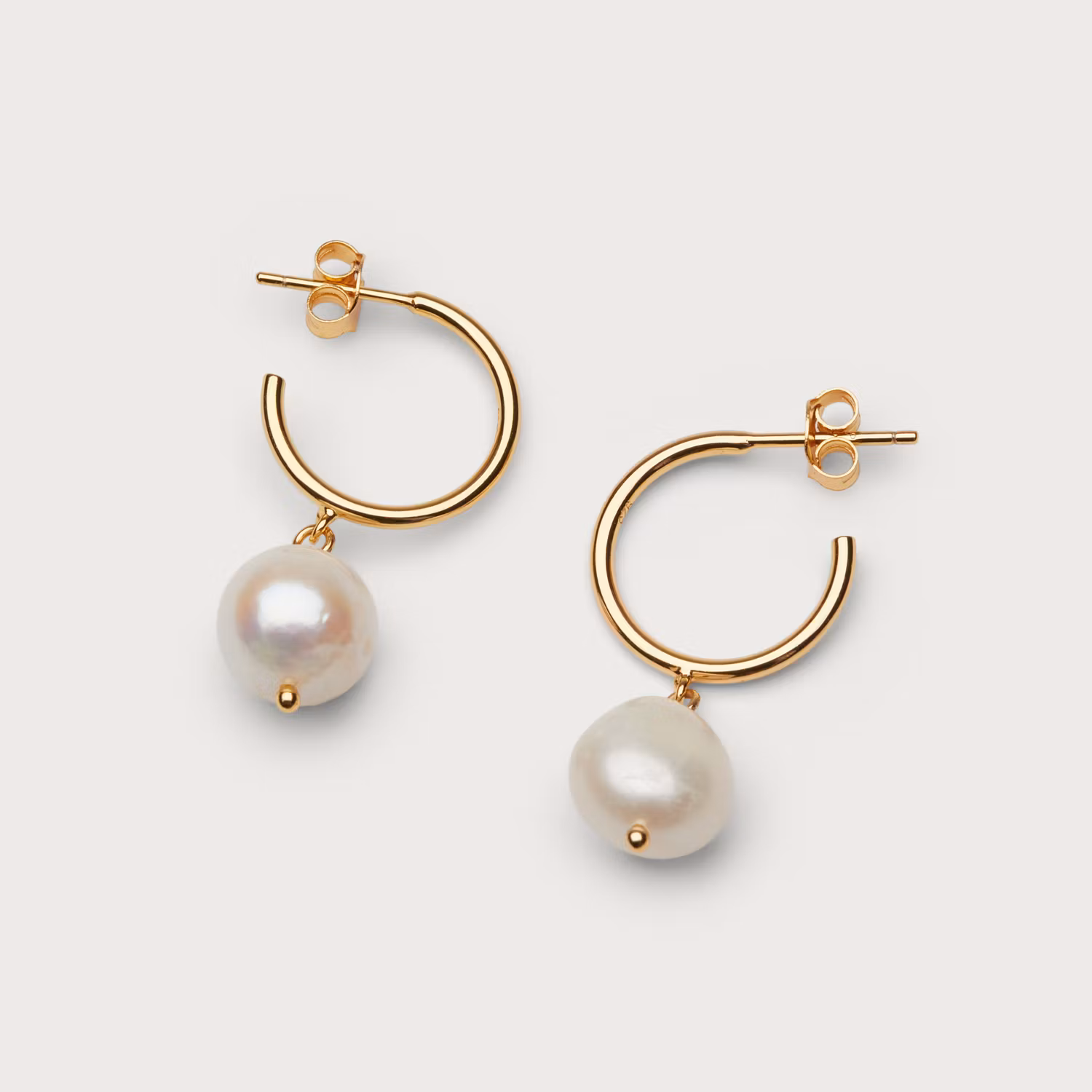 Pearly hoops øreringe