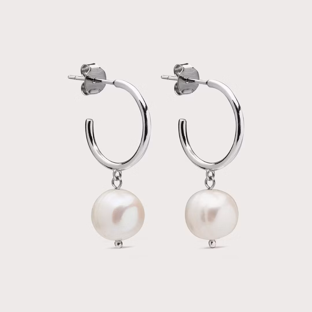 Pearly hoops øreringe