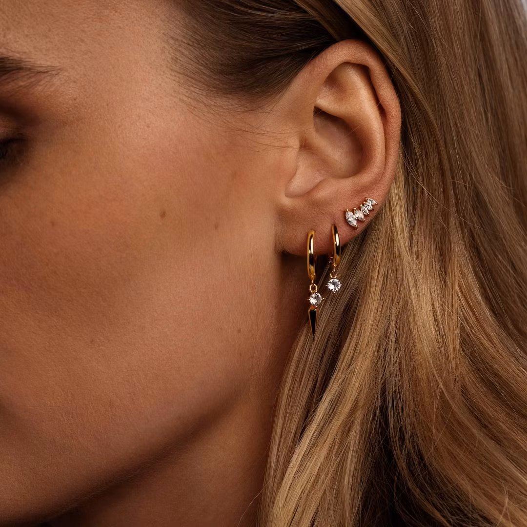 Petite Sparkling hoops korvakorut