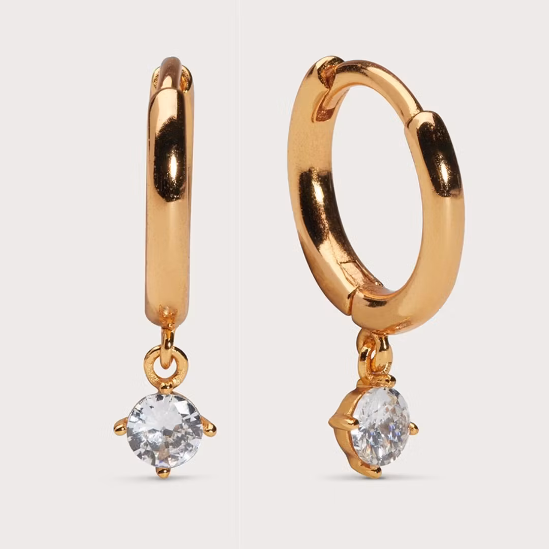 Petite Sparkling hoops korvakorut