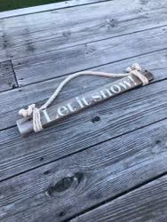 Let it snow! - skylt av drivved