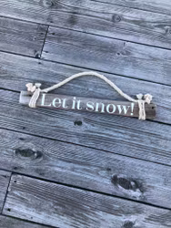 Let it snow! - skylt av drivved