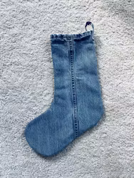 Julstrumpa i jeans