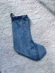 Julstrumpa i jeans