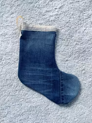 Julstrumpa i jeans