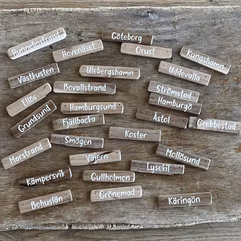 Skylt miniatyr - Ort