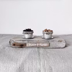 Skålar på drivved - Russin & Mandel