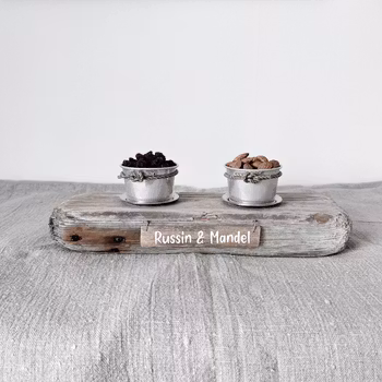 Skålar på drivved - Russin & Mandel