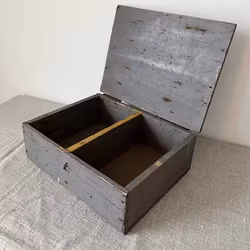 Trälåda med lock & handtag