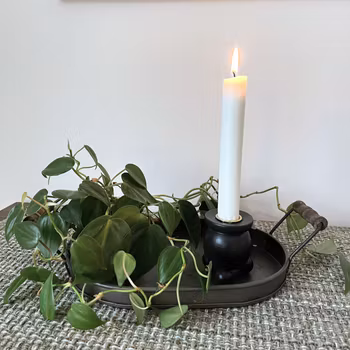 Ljusstake Svart - Liten