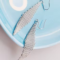 Silverpläterat Örhänge