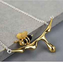 Smycken set i Äkta silver  (Halsband+Örhänge)