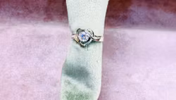 925 silverpläterad ring st.57