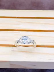 925 silverpläterad ring st.57