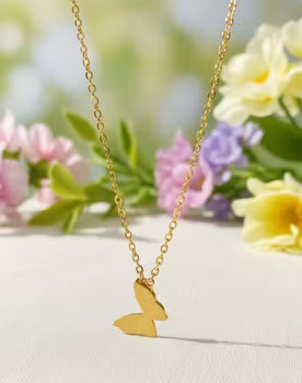 Gyllene Fjärilshalsband