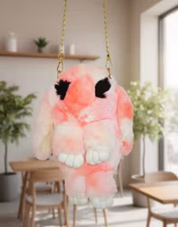 Fluffig Kaninväska