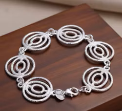 Cirkelarmband med Frostat Skimmer