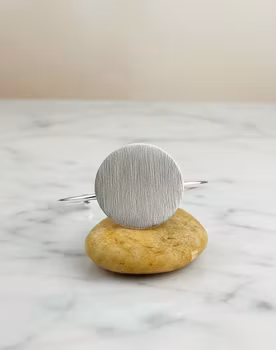 Silvermåne Stel Armring