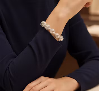 Drömska Silversfärer – Ett elegant filigranarmband