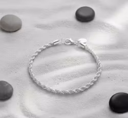 Silverlycka – Flätat Armband