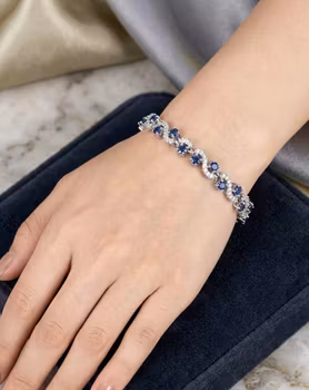 Safirblå Drömarmband