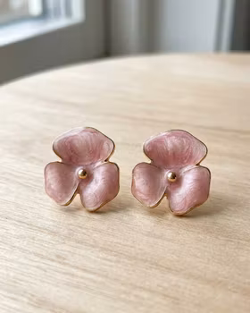 Blomstrande Lycka – Emaljörhängen