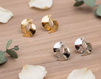 Månsken Dubbla Örhängen