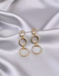 Glimrande Trio Örhängen