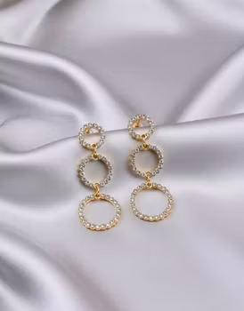 Glimrande Trio Örhängen