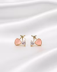 Cherry Love Studs – Rose & Crystal