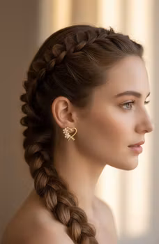 Blomstrande Hjärta – Eleganta örhängen i guld